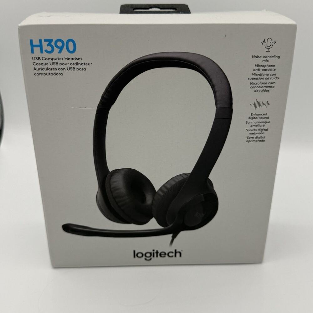 Logitech H390 Black Over the Ear Headset